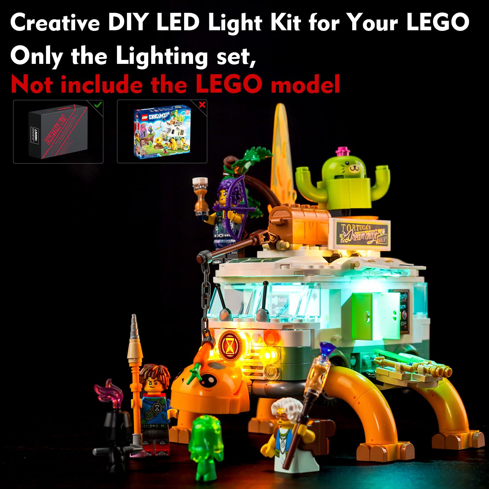 ロッジ セット LocoLee LED Light Kit Compatible with Lego dreamzzz Mrs